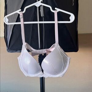 Victoria's Secret Sparkling Silver Bra